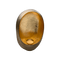 Gouden kandelaar in de vorm van een ei. Voorzien van houder voor kaars. Maat: L
