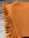 plaid katoen 130 x 170 cm oranje