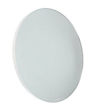 Elegante spiegel met gecoat plaatstalen rand in de kleur wit. Doorsnede 70 cm