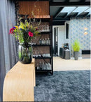 Eiken sidebow in luxe restaurant