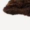 Bruin schapenvacht 180 cm close-up