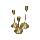Gouden kandelaars set van 3 stuks in 3 verschillende hoogtes