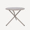 Ronde bijzettafel van gepoedercoat aluminium Taupe